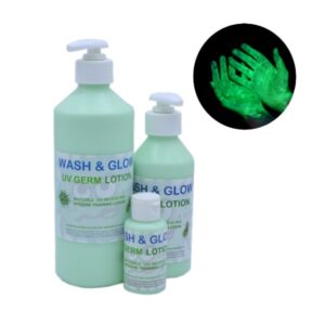 uv germ hygiene training lotion green