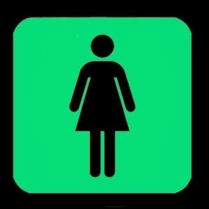 Night Signs - Luminous Female Toilet