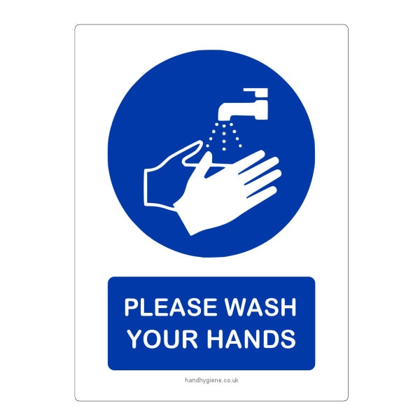 hand wash sign