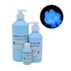 uv germ hygiene training lotion blue