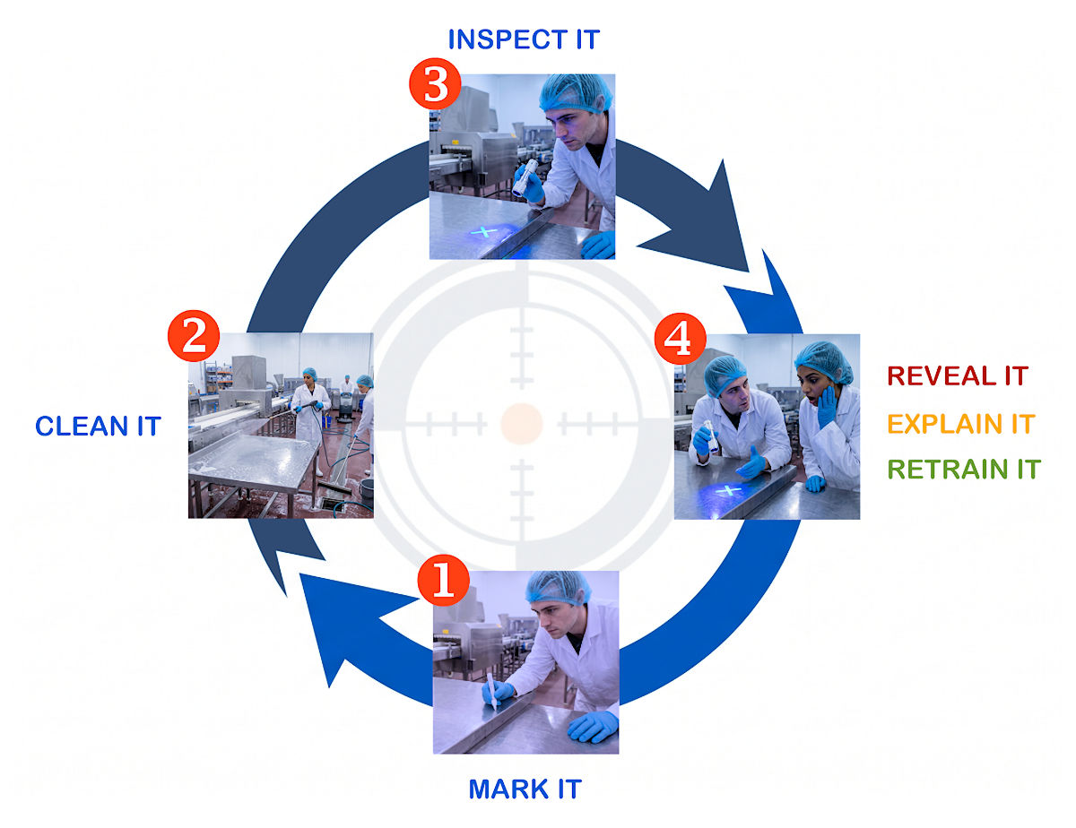 checkpoint UV tracer system in HACCP use