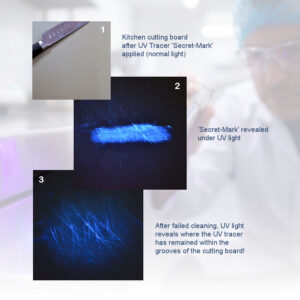 checkpoint uv tracer - revealing failed cleaning procedure