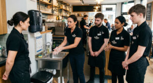 hand hygiene for cafes & bars