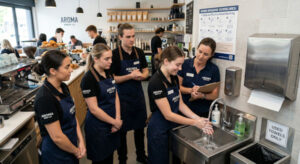 hand hygiene training kit for cafes and coffee shops