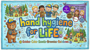 hand hygiene kit for scouts and girlguiding groups